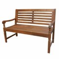 Merry Products 29.53 in. Nantucket Garden Bench, Natural BCH0350110010